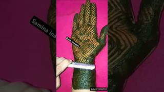 Best Trending mehndi design easytrick🔥saminainamullah saharanpurviralvideoshortshortstrending [upl. by Gibert]