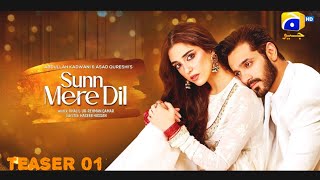 Sun Mere Dil  Episode 01  Teaser  Wahaj Ali  Maya Ali  Hira Mani  Review  Tahir Creation [upl. by Auka]