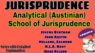 Jurisprudence lecture AnalyticalAustinian School of Jurisprudence full lecture with notes [upl. by Laicram]