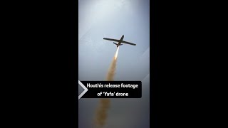 Houthis release footage of ‘Yafa’ drone [upl. by Haimorej452]