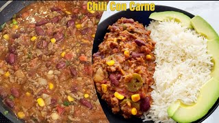 Chili Con Carne  Delicious Mexican recipe [upl. by Fatsug262]