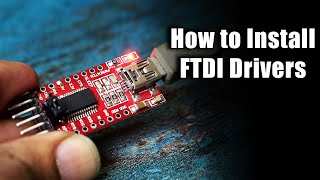 How to install FTDI Drivers on Windows  FT232RL [upl. by Nnahoj]