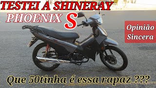 Testei a Shineray PHOENIX S 50  que cinquentinha é essa galera  OPINIÃO SINCERA phoenix50 [upl. by Adiuqram]