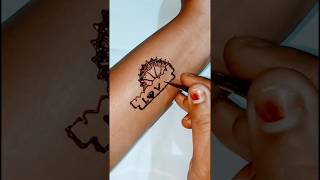 Blade love tattoo mehndi design trending shorts viral youtube [upl. by Etnoid]