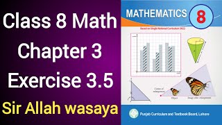 Class 8 Math New Book Chapter 3 Exercise 35  Class 8 Math New Book Unit 3 Exercise 35 [upl. by Ilam729]