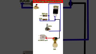 Ac voltage regulator system diagramshorts short shortvideo regulator 220volt electrician dc [upl. by Peugia]