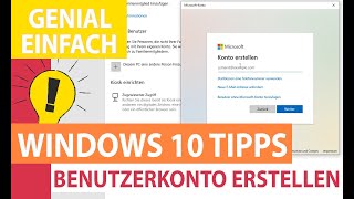 Windows 10 Benutzerkonto anlegen und Rechte einstellen  So geht es in 2 Minuten [upl. by Kubetz]