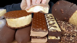 ASMR Chocolate Ice Cream Magnum Kind Frozen Smores Mochi Reeses Sandwich Jumbo Cone [upl. by Noreik252]