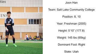 Joon Han 2024 Salt Lake Community College Spring Highlights [upl. by Maxama337]