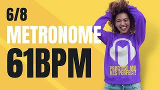 👉 68 METRONOME 61 BPM [upl. by Garrot602]