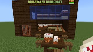 hice una dulcería en Minecraft [upl. by Gnanmas]