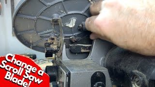 How to Change a Scroll Saw Blade [upl. by Saihttam]