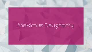 Maximus Daugherty  appearance [upl. by Nywnorb]