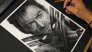 Realistic Pencil drawing wolverine amp deadpool  time lapse [upl. by Janka]