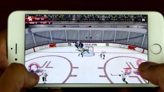 iPhone 6 Plus  NHL 2K Gameplay [upl. by Antonetta719]