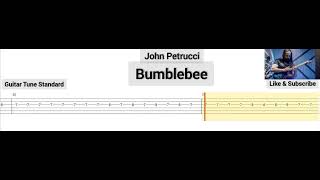 John Petrucci  Bumblebee  Tab Guitar  Slow [upl. by Annaxor]