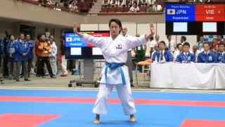 Kiyou Shimizu  Suparimpei  Asian Karate Championships 2015 [upl. by Neona]