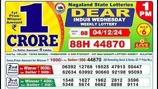 🔴Lottery Sambad Today 0100pm 041224 Dear Lottery Result Pdf Download [upl. by Htebsil]