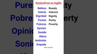 Sustantivos abstractos en inglés aprenderingles [upl. by Suiramed]