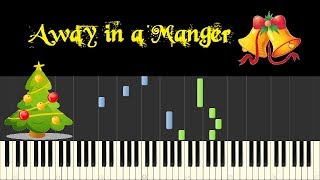 ♪ Easy Piano Tutorial Away in a Manger [upl. by Barri]