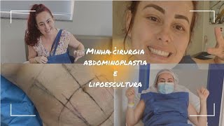 Vlog Minha cirurgia de abdominoplastia e lipoescultura [upl. by Nyladgam]