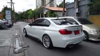 BMW F30 320i w innotech performance exhaust [upl. by Ahsenahs]