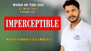 WORD OF THE DAY EPISODE 150  IMPERCEPTIBLE [upl. by Normandy]