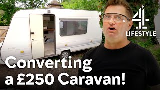 Transforming a Run Down Caravan into the ULTIMATE Home  George Clarkes Amazing Spaces  Channel 4 [upl. by Libove]