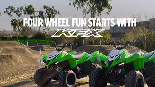 The Good Times Begin  Introducing the New 2023 KFX90 and KFX50 ATVs [upl. by Nylazor]