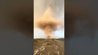 Massive Landspouts Tower Over Eastern UAE [upl. by Azilef755]