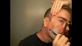 Beard Shave With Dovo Shavette Black Insert [upl. by Varian]