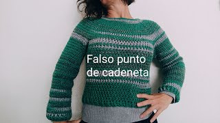 Falsos puntos de cadenetas con puntos altos trucos mariapiquillo crochet [upl. by Aij]