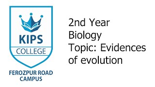 Evidences of Evolution  2nd Year Biology [upl. by Nivk]