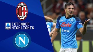 AC Milan vs Napoli Extended Highlights  Serie A  CBS Sports Golazo [upl. by Ainnos978]