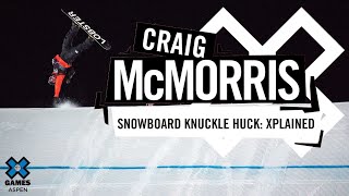 CRAIG MCMORRIS X Games Xplained  Snowboard Knuckle Huck  X Games [upl. by Othilie418]