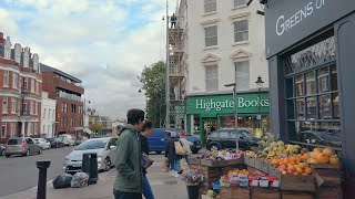 Walking London’s HIGHGATE Village on a Grey Autumn Afternoon [upl. by Cirala]