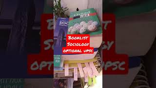 UPSC Sociology optional booklist [upl. by Ibbed347]