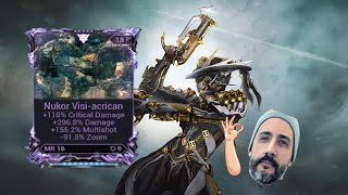 Nukor with Godly Riven  Quick Builds and Guides  Warframe 2021 [upl. by Naneek]