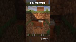 Hidden Base 🏠🥷 Minecraft Tutorial minecraft gaming shorts [upl. by Lubow]