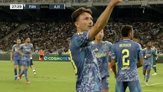 Panathinaikos vs AFC Ajax 01 Steven Berghuis score only goal in win for Ajax Match recap [upl. by Kcor]