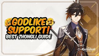 UPDATED ZHONGLI GUIDE 24 Rerun  Best Artifacts Weapons Playstyles amp Showcase  Genshin Impact [upl. by Dickie484]