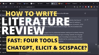 How to write a literature review Super Fast [upl. by Shuler721]