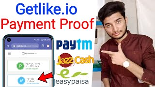 Getlikeio Payment Proof  Getlikeio Withdraw  Getlikeio in Hindi  Online Earning [upl. by Manoop568]