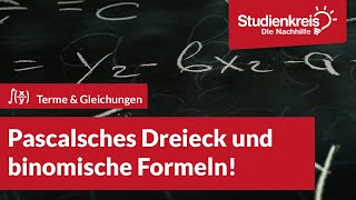 Pascalsches Dreieck und binomische Formeln  Mathe verstehen mit dem Studienkreis [upl. by Nevai114]