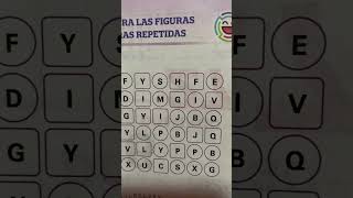 Encuentra las figuras con letras repetidas [upl. by Yortal]