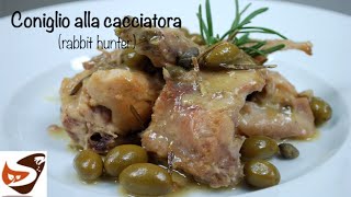 CONIGLIO ALLA CACCIATORA  Secondo di carne bianca buonissimo [upl. by Cranston]