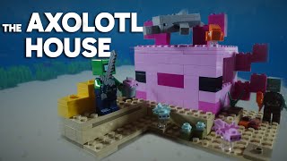 LEGO Minecraft The Axolotl House 21247 Unboxing  Speed Build [upl. by Nahshun]