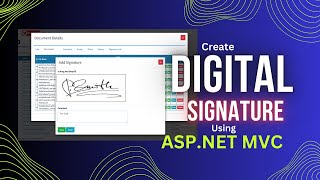 Add Digital Signature 🚀  Document Management  ASPNET MVC  EF  NET  MSSQL  MySQL  PostgreSQL [upl. by Trefor494]