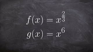 Finding the Composition of Two Functions with Rational Exponents [upl. by Nepean262]