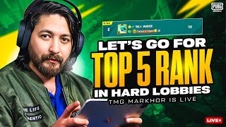 Rank 6 Road To Top 5  Tmg Shaheer Is Live  Tmg Markhor [upl. by Tterrag]